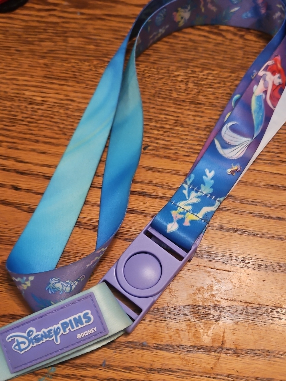 Disney Ariel Lanyard - Purple & Blue Gradient